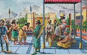 King Darius I and Persepolis art by Ruggero Giovannini