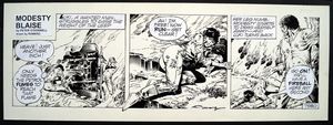 Modesty Blaise Daily Strip #7580 art by Enric Badia Romero