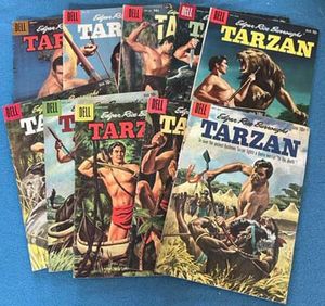 Collection of 10 Dell Tarzan comics (1960) by Edgar Rice Burroughs