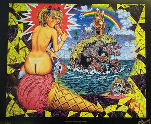 Island of Infantile Avarice art by Robert Williams