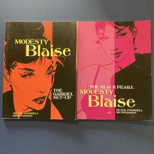 Modesty Blaise: The Gabriel Set-Up & The Black Pearl (2 books) by Peter O'Donnell