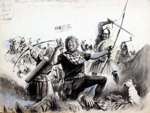 Battle Scene with Archer art by 20th Century unidentified artist
