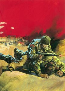 War Picture Library cover #194  'Sky Troop' art by Alessandro Biffignandi