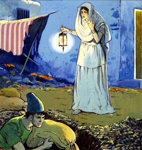 Burying The Treasure by Lamplight art by Jesus Blasco
