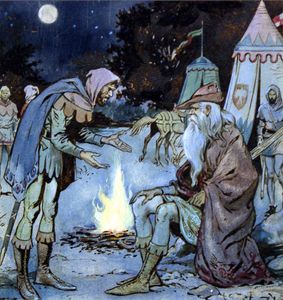 Meeting By The Campfire art by Jesus Blasco