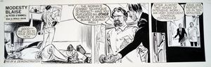 Modesty Blaise daily strip 6418 art by Neville Colvin