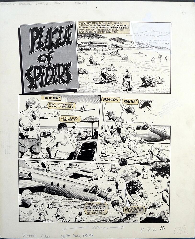 Plague of Spiders - Part 2, Page 1 art by John Cooper
