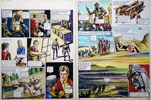 I am Z from 'The Stone of Vorg' (TWO pages) art by Philip Corke