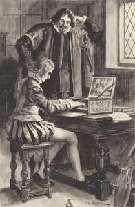 Thomas Tallis and William Byrd art by Charles Edmund Brock