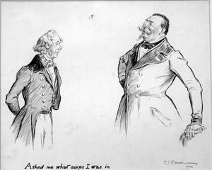 Asked Me What Corps I Was In art by Charles Edmund Brock