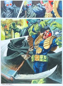 Judge Dredd: Master of Fear. Part 2 Page 6 art by John M Burns