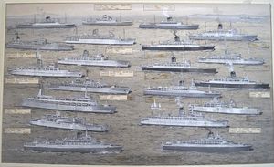 New Ocean Liner Types art by G H Davis