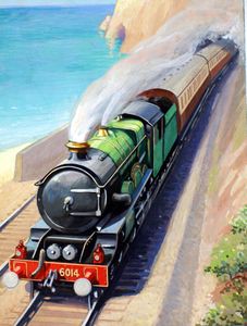 Southern Railway Dorset Coast 1950 art by Geoffrey Day