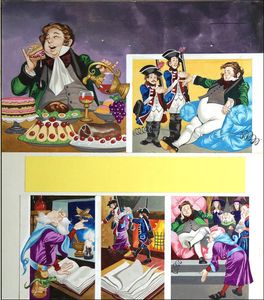 The Prince Who Ate Too Much (TWO pages) art by Ron Embleton