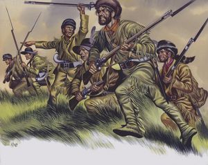 Frontiersman on the Move art by Ron Embleton