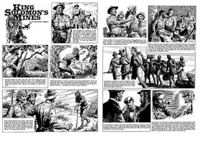King Solomon's Mines Pages 31 and 32 (two pages) art by Cecil Doughty