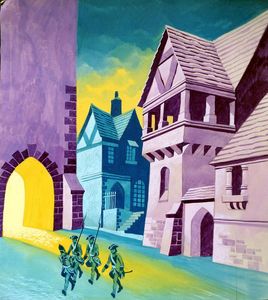 Three Soldiers: Violet Night art by Ron Embleton