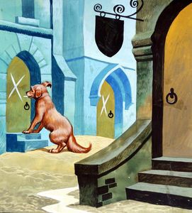 Three Soldiers: Dog At The Door art by Ron Embleton