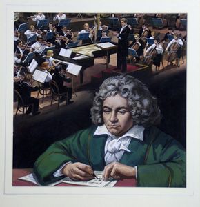 Ludwig van Beethoven art by Dan Escott