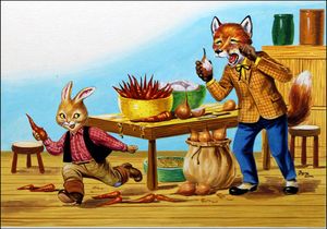 Tears at Tea-Time art by Henry Fox