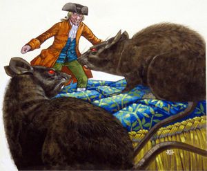 Gulliver's Travels: Voyage to Brobdingnag - Giant Rats art by Richard Hook