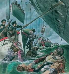 The Sinking of the Titanic art by Peter Jackson