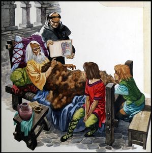 The Venerable Bede art by Peter Jackson