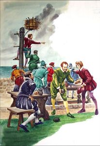 The Spanish Armada art by Peter Jackson