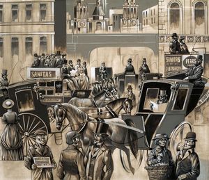 Victorian Street Scene art by Richard Hook