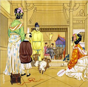 Domestic Life in Ancient China art by Angus McBride