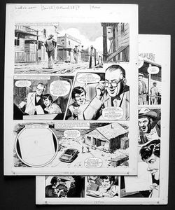Number 13 Marvel Street - A Gunfight (TWO pages) art by Bill Lacey