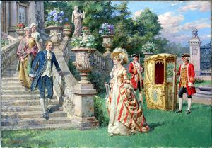 The Regency Guest art by Fortunino Matania