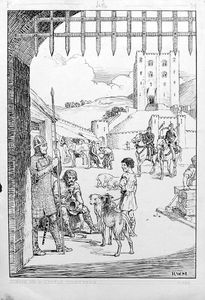 A Castle Courtyard art by Robert Wilson Matthews