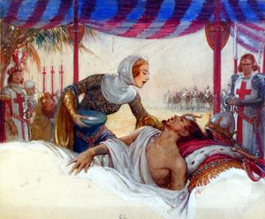 Eleanor of Castille art by John Millar Watt