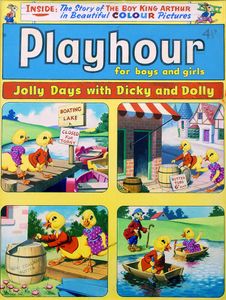 Dicky and Dolly Duck Go Boating art by Harold McCready