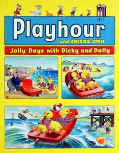Dicky and Dolly Duck at the Seaside art by Harold McCready