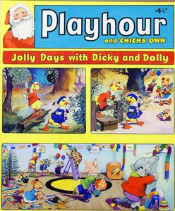 Dicky and Dolly's Christmas Preparations art by Harold McCready