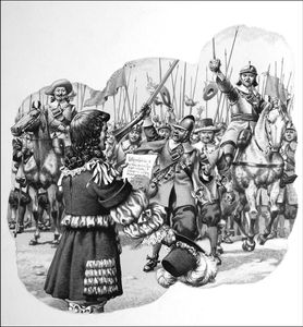 The Origins of the British Life Guard art by Patrick Nicolle