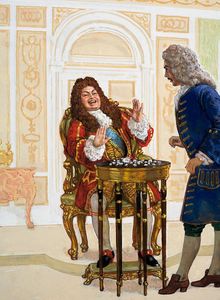 King Louis XIV and the Evil Eye art by Ken Petts
