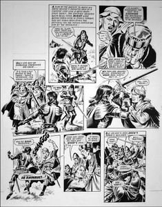 Robin of Sherwood: Duel (TWO pages) art by Mike Noble