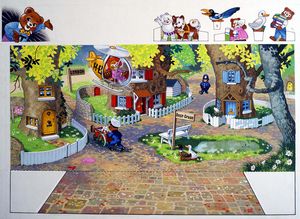 Teddy Bear - Town Square art by William Francis Phillipps