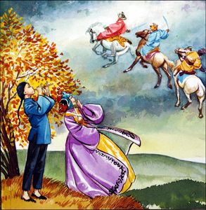 The Magic Whistle - Riders In The Sky art by Nadir Quinto