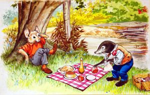 Wind In The Willows: Ratty and Mole's Picnic art by Nadir Quinto