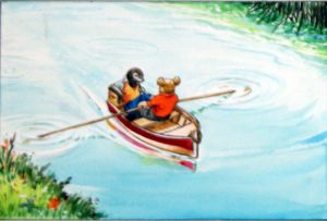 Lazing on the River art by Nadir Quinto