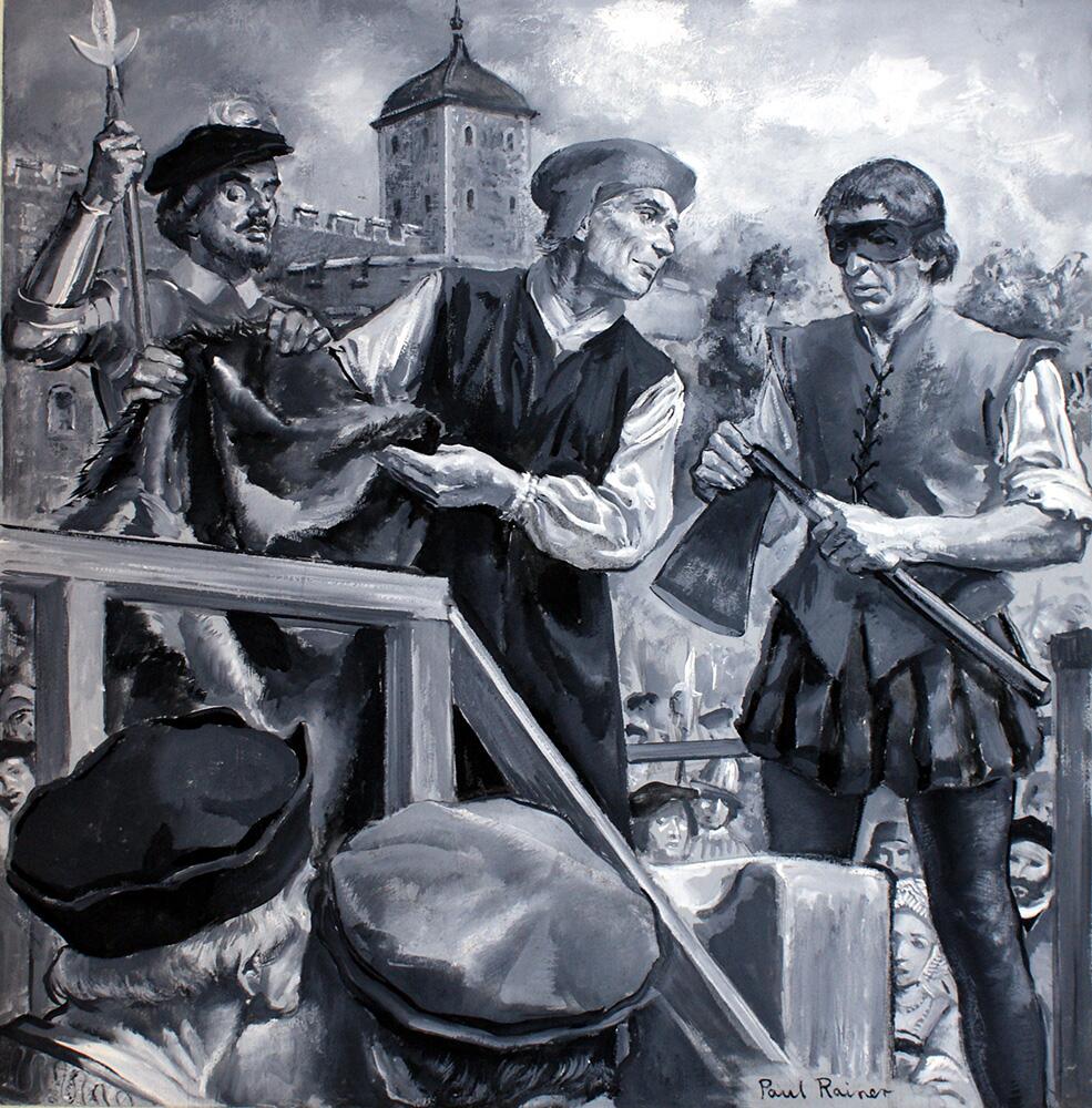 The Death of Bishop John Fisher art by Paul Rainer