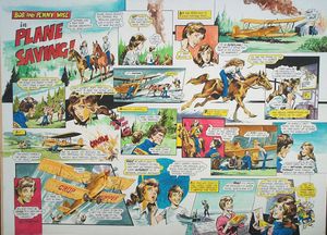 Bob & Penny Wise (TWO pages) art by John Richardson