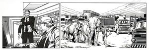 Modesty Blaise daily strip #10155 - Gogol's Circus art by Enric Badia Romero