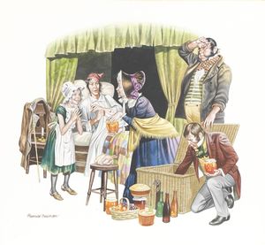 The Old Curiosity Shop: Picnic art by Ron Embleton