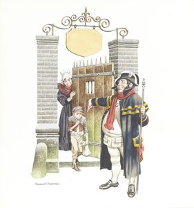 Oliver Twist - Leaving art by Ron Embleton