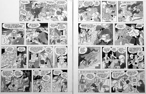 Scooby Doo: Shockless Sherlock (TWO pages) art by Bill Titcombe